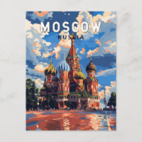 Moskou Rusland Reizen Kunst Vintage