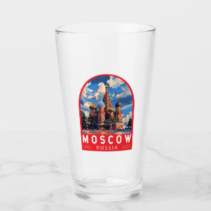 Moskou Rusland Reizen Kunst Vintage Glas