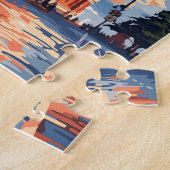 Moskou Rusland Reizen Kunst Vintage Legpuzzel (Zijkant)