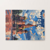 Moskou Rusland Reizen Kunst Vintage Legpuzzel (Horizontaal)