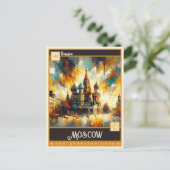 Moskou, Rusland |  schilderij Briefkaart (Staand voorkant)