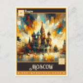 Moskou, Rusland |  schilderij Briefkaart (Voorkant)