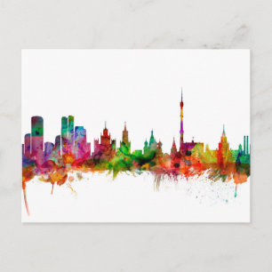 Moskou Rusland Skyline Briefkaart