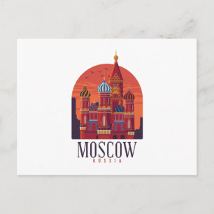 Moskou Rusland Skyline Briefkaart