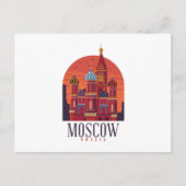 Moskou Rusland Skyline Briefkaart (Voorkant)