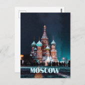 Moskou Rusland St. Basilkathedraal Briefkaart (Voorkant / Achterkant)