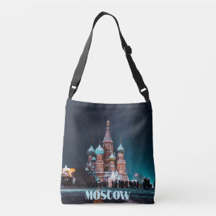 Moskou Rusland St. Basilkathedraal Crossbody Tas
