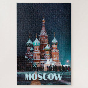 Moskou Rusland St. Basilkathedraal Legpuzzel