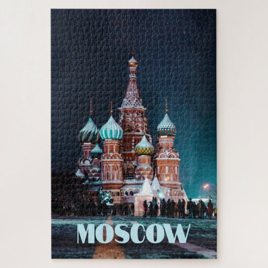 Moskou Rusland St. Basilkathedraal Legpuzzel (Verticaal)