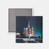 Moskou Rusland St. Basilkathedraal Magneet (Voorkant / Achterkant)