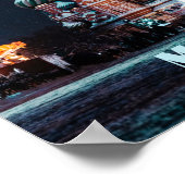 Moskou Rusland St. Basilkathedraal Poster (Hoek)