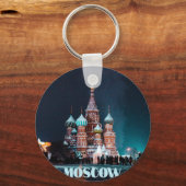 Moskou Rusland St. Basilkathedraal Sleutelhanger (Voorkant)