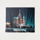Moskou Rusland St. Basil's Kathedraal Wandkleed (Voorkant (horizontaal))