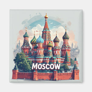 Moskou Rusland Stad Erfgoed Cadeau Voor Reizigers  Magneet