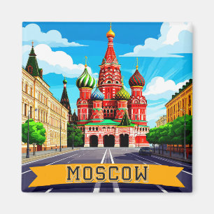 🧲 Moskou Rusland Stad Herinnering Magneet