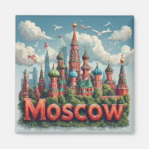 🧲 Moskou Rusland Vakantie Souvenir 🇷🇺 Magneet
