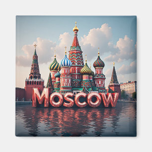 🧲 Moskou Rusland Vakantieherinnering 🇷🇺 Magneet
