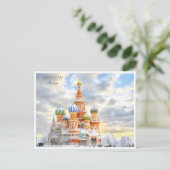 Moskou Rusland Vintage reizen Stadsstraten Briefkaart (Staand voorkant)