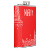 Moskou Sint-Basilkathedraal Roodplein Schets Heupfles (Rechts)