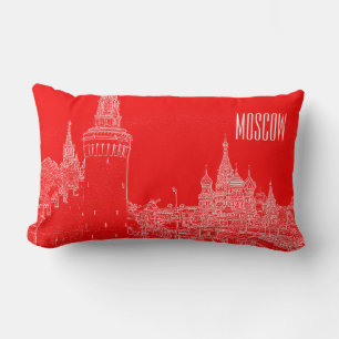 Moskou Sint-Basilkathedraal Roodplein Schets Kussen