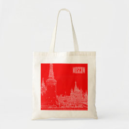 Moskou Sint-Basilkathedraal Roodplein Schets Tote Bag