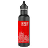 Moskou Sint-Basilkathedraal Roodplein Schets Waterfles (Rechts)