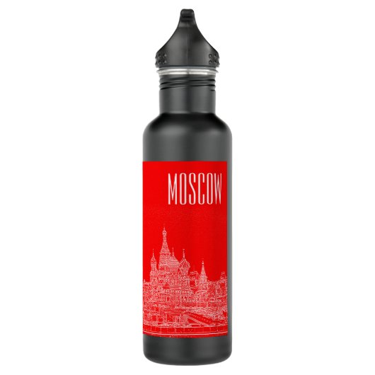 Moskou Sint-Basilkathedraal Roodplein Schets Waterfles (Rechts)