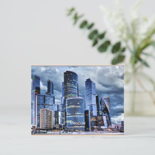 Moskou Skyline Briefkaart (Staand voorkant)