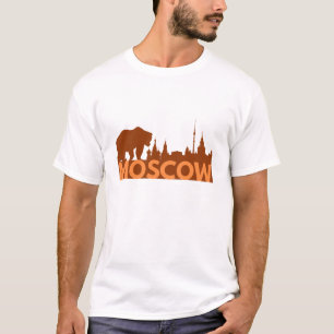 Moskou Skyline en Russisch Beer T-shirt