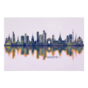 Moskou Skyline Perfect Poster