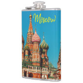 Moskou St Basil's Cathedral Rode Plein Heupfles (Links)