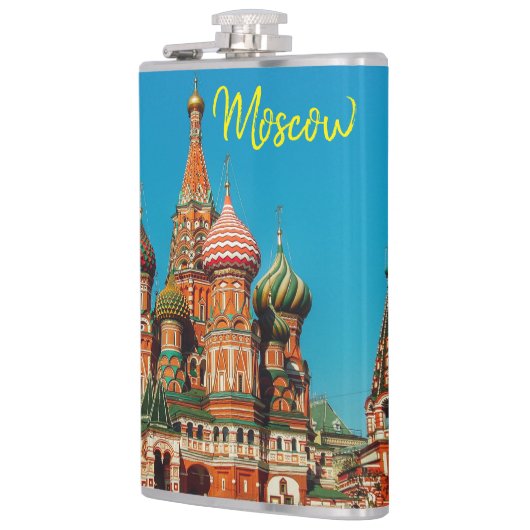 Moskou St Basil's Cathedral Rode Plein Heupfles (Links)