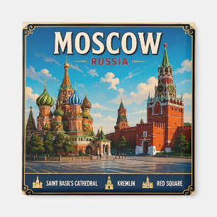 🧲 Moskou Stad Vakantieherinnering Rusland 🏛️ Magneet