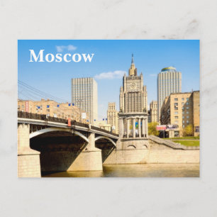 Moskou stadsgezicht briefkaart