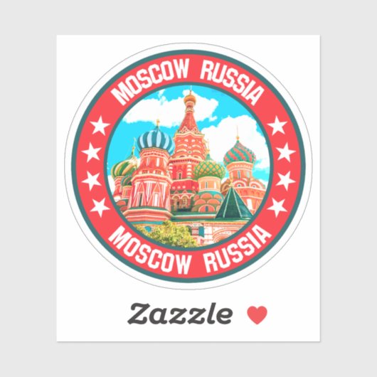 Moskou Sticker (Vel)