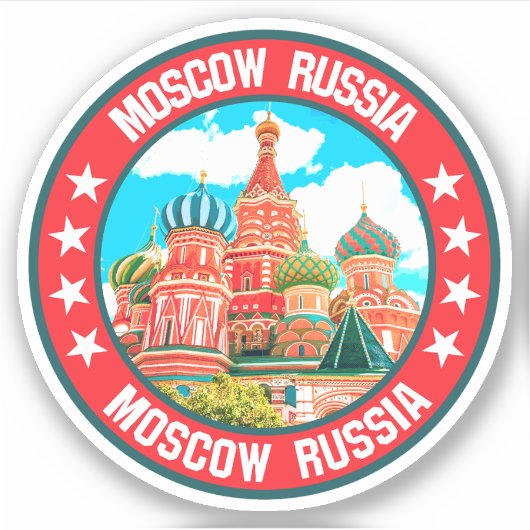 Moskou Sticker (Voorkant)