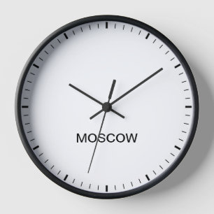 Moskou tijdzone Newsroom Clock