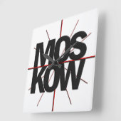 Moskou-tijdzone wandklok (Hoek)