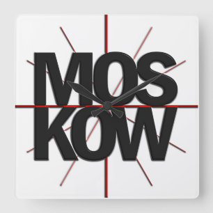 Moskou-tijdzone wandklok