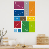 Moskou - Transitpaletten Poster (Keuken)