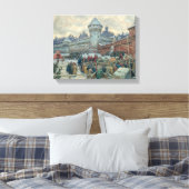 Moskou, vertrek na een gevecht canvas afdruk (Insitu (Slaapkamer))
