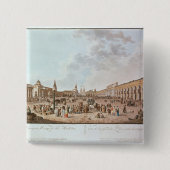 Moskou Vierkante Button 5,1 Cm (Voorkant)