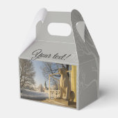 Moskou. Winter. leeuwsculptuur. Bedankdoosjes (Achterkant)