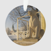 Moskou. Winter. leeuwsculptuur Ornament (voorkant)