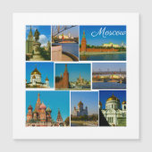 Moskouse City Kremlin Moskva Architecture Magnet (Voorkant)