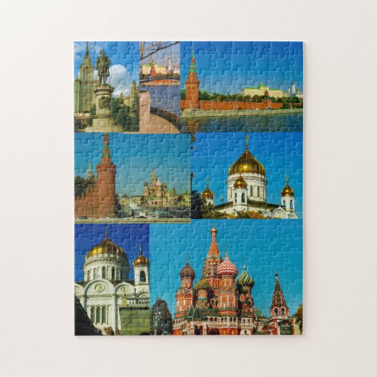 Moskouse City Kremlin Moskva Landscape Architectur Legpuzzel (Verticaal)