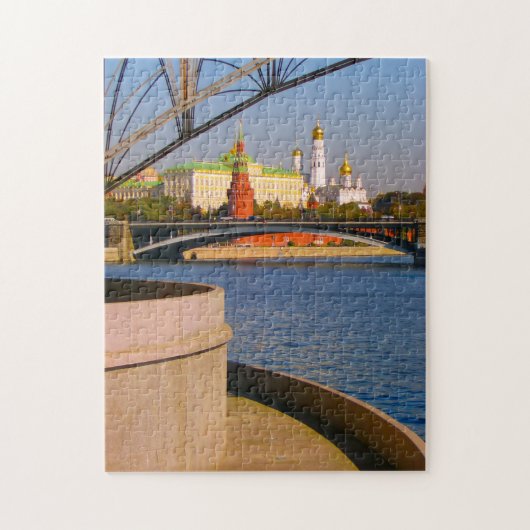 Moskouse City Kremlin Moskva Landscape Architectur Legpuzzel (Verticaal)