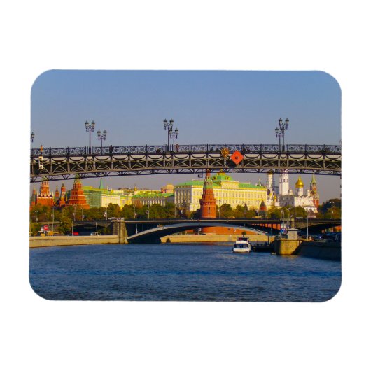 Moskouse City Kremlin Moskva Landscape Architectur Magneet (Horizontaal)