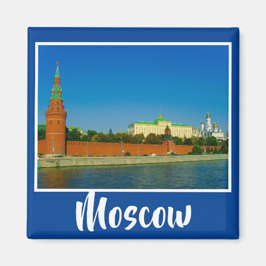 Moskouse City Kremlin Moskva Landscape Architectur Magneet (Voorkant)