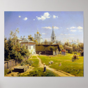 Moskouse Courtyard van Vasily Polenov Poster